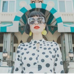 Betty and Veronica Striped Nancy Sunnies